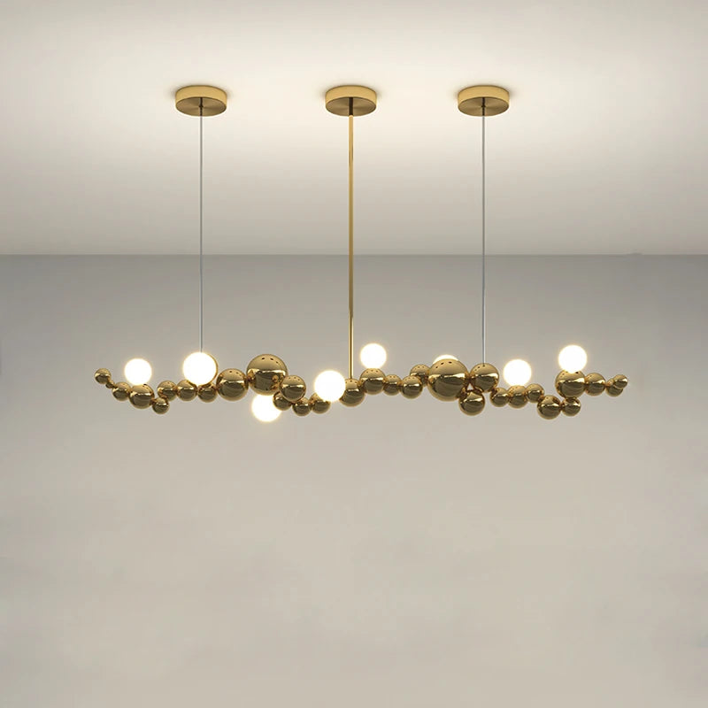 suspension à led artistique à intensité variable pour éclairage intérieur