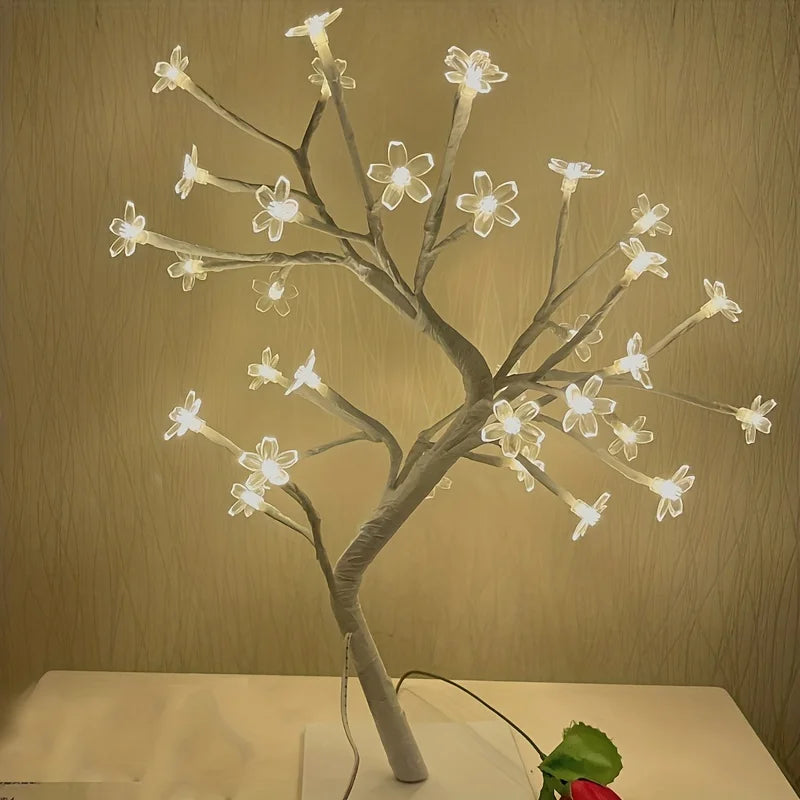 Lampe LED en forme de cerisier avec prise USB - vue 4 sur 4
