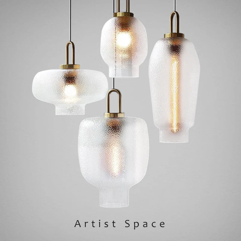 Suspension LED au Design nordique moderne en verre