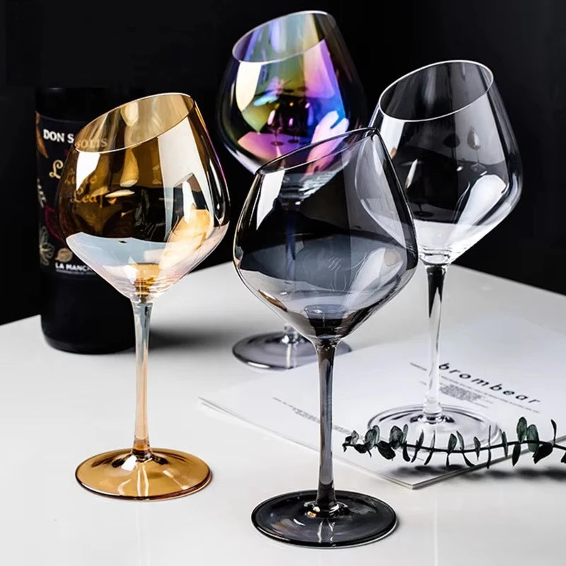 Verres à champagne biseautés style nordique changeant - vue 4 sur 7