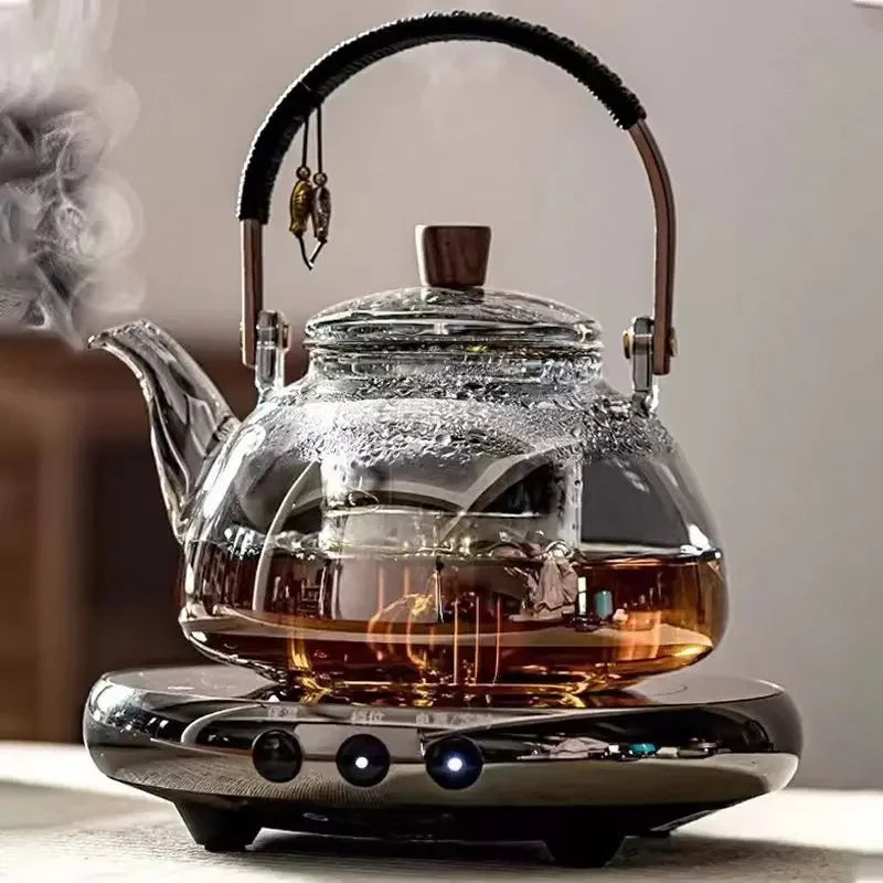 Bouilloire en verre 1l style moderne multifonction thé - vue 2 sur 6