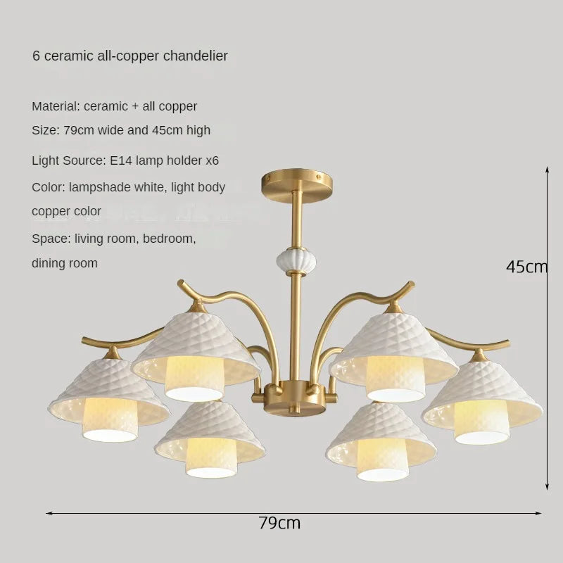 lampe de bureau en céramique et cuivre design moderne angle réglable - vue 11 sur 12