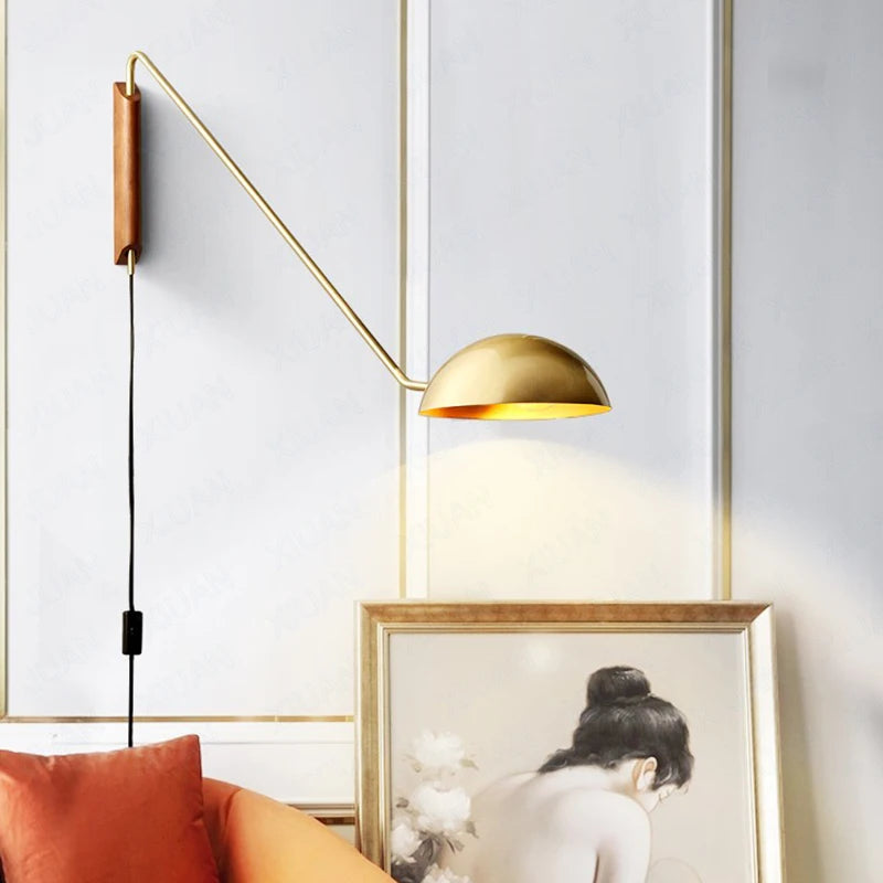 applique murale à bras long postmoderne pour hôtel et étude - vue 4 sur 8