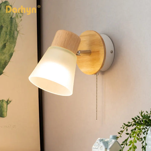 Nordique résine moulin à vent verre applique chambre chevet salle de bain cuisine salon décoration moderne bois applique murale LED luminaire