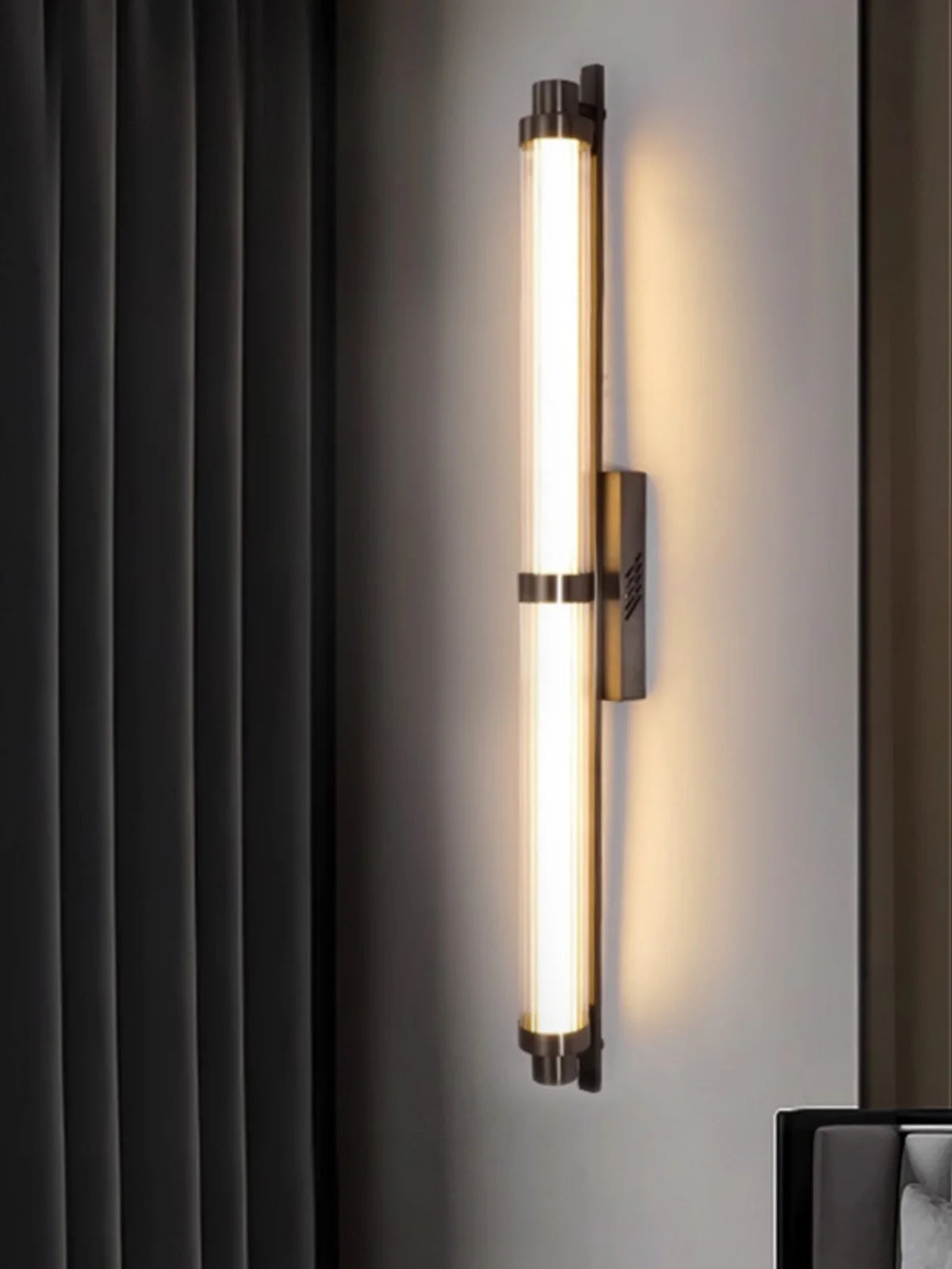 Design-Wandleuchte aus Edelstahl im minimalistischen Stil dekorativ - vue 4 sur 7