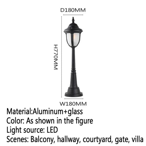 Moderne LED-Außenleuchte für Garten und Hof - vue 17 sur 47