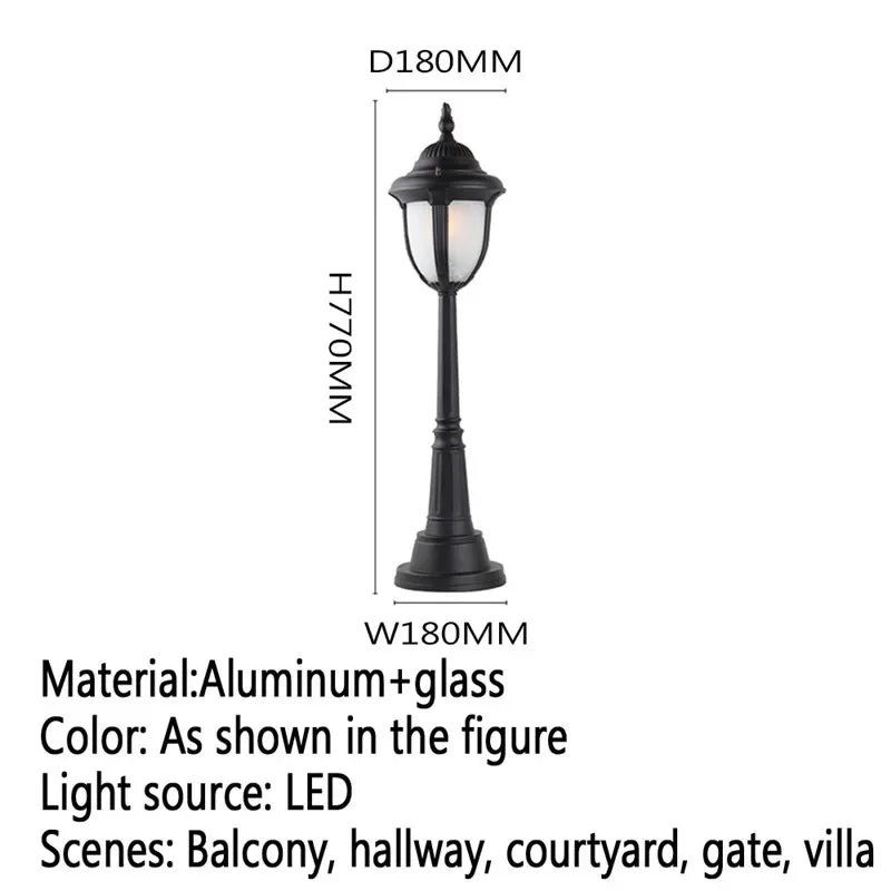 Moderne LED-Außenleuchte für Garten und Hof - vue 16 sur 47