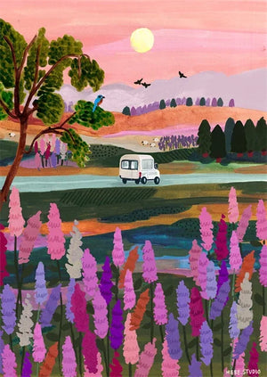 affiches et impressions de paysage abstrait pour décoration intérieure