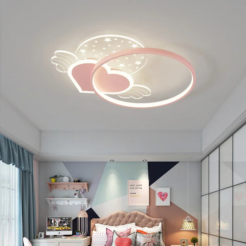 Moderne und romantische Deckenleuchte für das Kinderzimmer - vue 6 sur 6