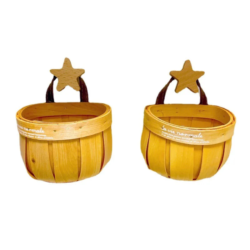 Kitchen Organizer Basket for Ginger Garlic and Onion Storage, Wall Hanging, Cute Small Basket, Storage Box - vue 5 sur 9