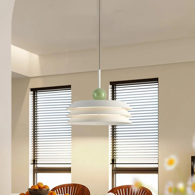 Moderne Pendelleuchte mit 3 Helligkeitsstufen und höhenverstellbarem Kabel - vue 4 sur 10