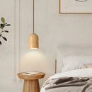 Vintage-Pendelleuchte aus Naturstein mit LED und Retro-Dekor