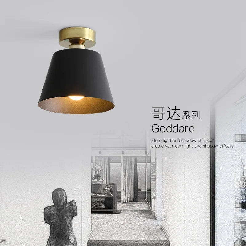 plafonnier moderne à LED pour extérieur et entrée - vue 2 sur 8