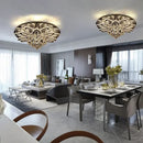 plafonnier led moderne en cristal et acier inoxydable design élégant pour intérieur