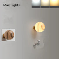 Applique murale Chambre d'enfants lune moderne minimaliste créatif astronaute plein cuivre dessin animé garçon chambre chevet fond