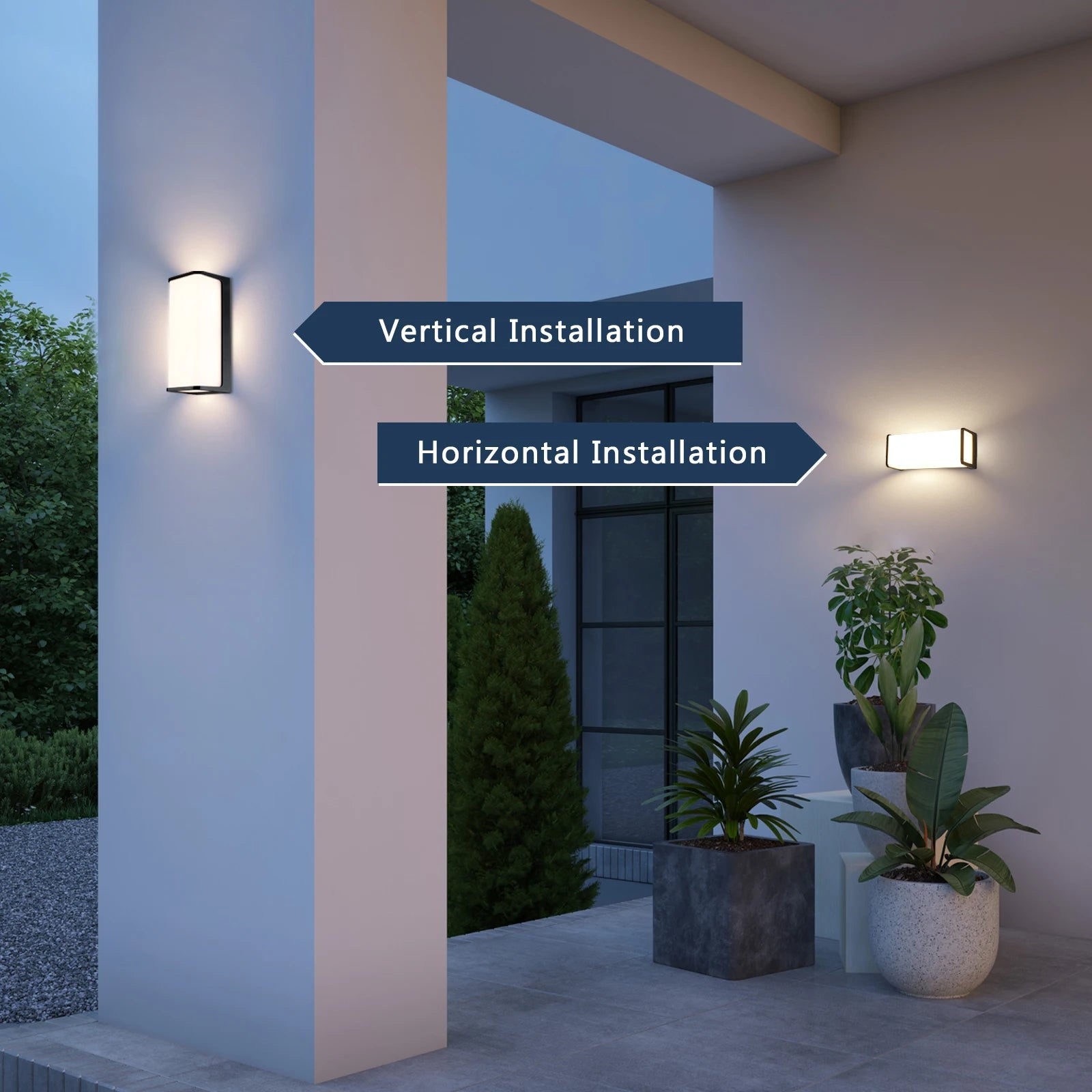 Applique murale LED étanche extérieure IP65 éclairage extérieur LED moderne porche lumières balcon jardin lumières applique extérieure 110V 220V - vue 3 sur 7