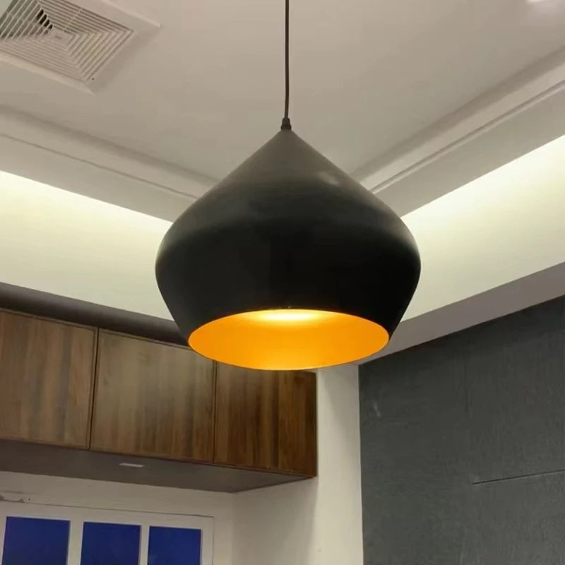 Modern Sleek Pendant Ceiling Lights, Suspension lamp for Kitchen Islands, Restaurant Tables, Home Room decorations Lighting - vue 4 sur 8