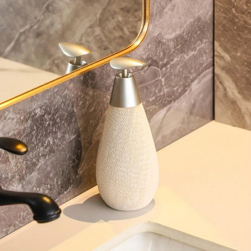 Creative Retro Style Ceramic Push-Type Soap Dispenser With Pump,  Hand Soap Bottle, Suitable For Bathrooms Kitchens And Toilets - vue 11 sur 11