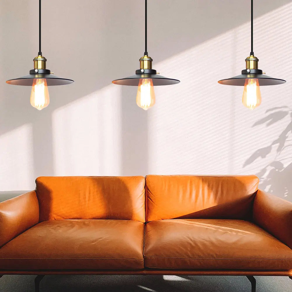 lampes suspendues rétro industrielles pour éclairage intérieur vintage - vue 3 sur 8