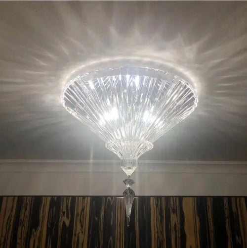 plafonnier en cristal éclairage intérieur décoratif luxe - vue 6 sur 6