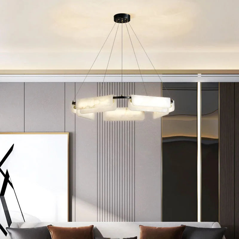 Lustre en marbre naturel - vue 6 sur 9