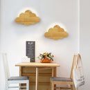 Wandleuchte Wolke aus natürlicher Eiche für Kinderzimmer-Dekoration