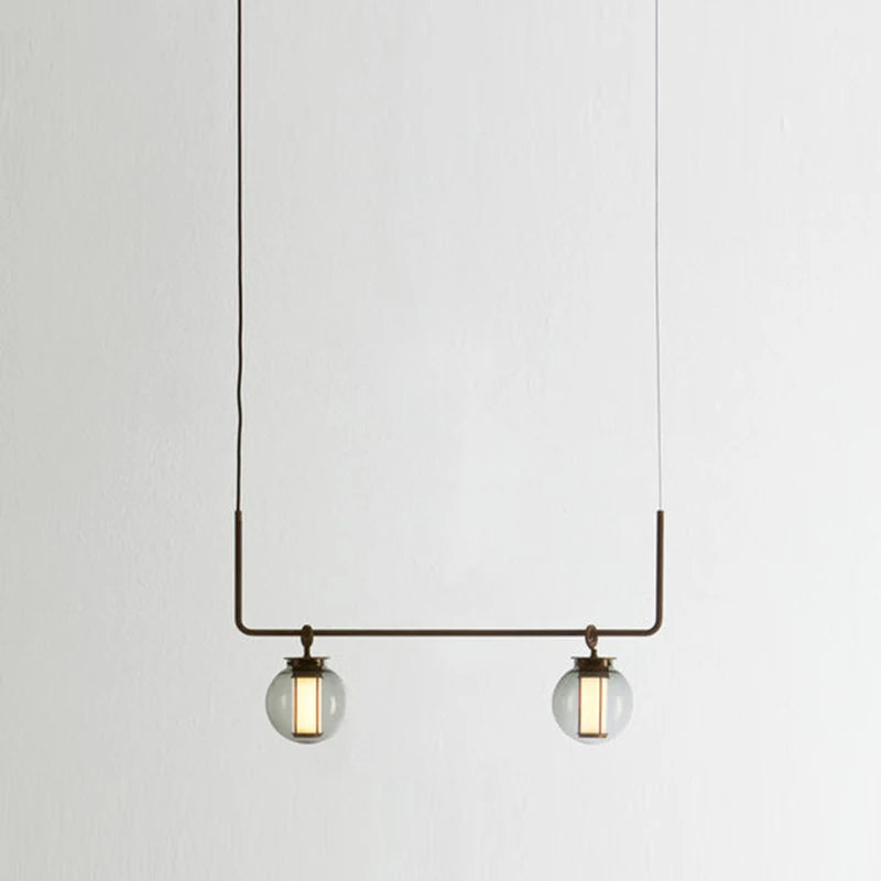 suspension en verre minimaliste pour espaces créatifs et rétro - vue 4 sur 9