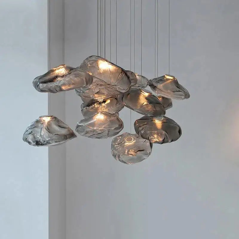 lustre en verre design nuage pour un intérieur créatif - vue 5 sur 21