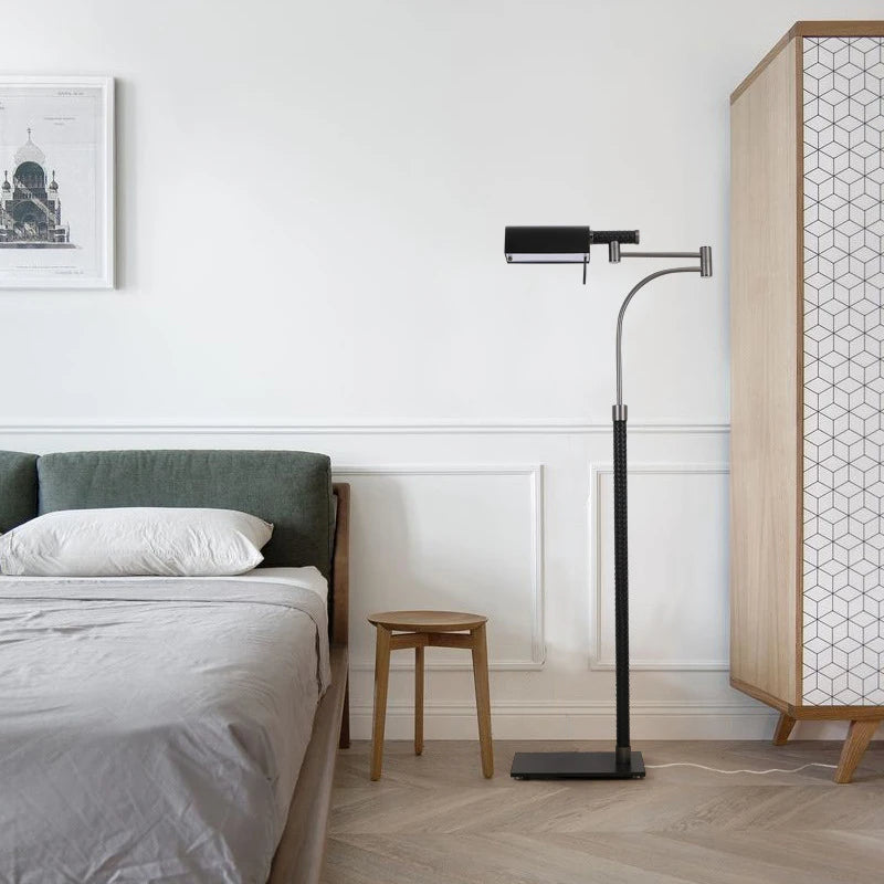 Lampadaire Led post-moderne en cuir de Style américain - vue 5 sur 6