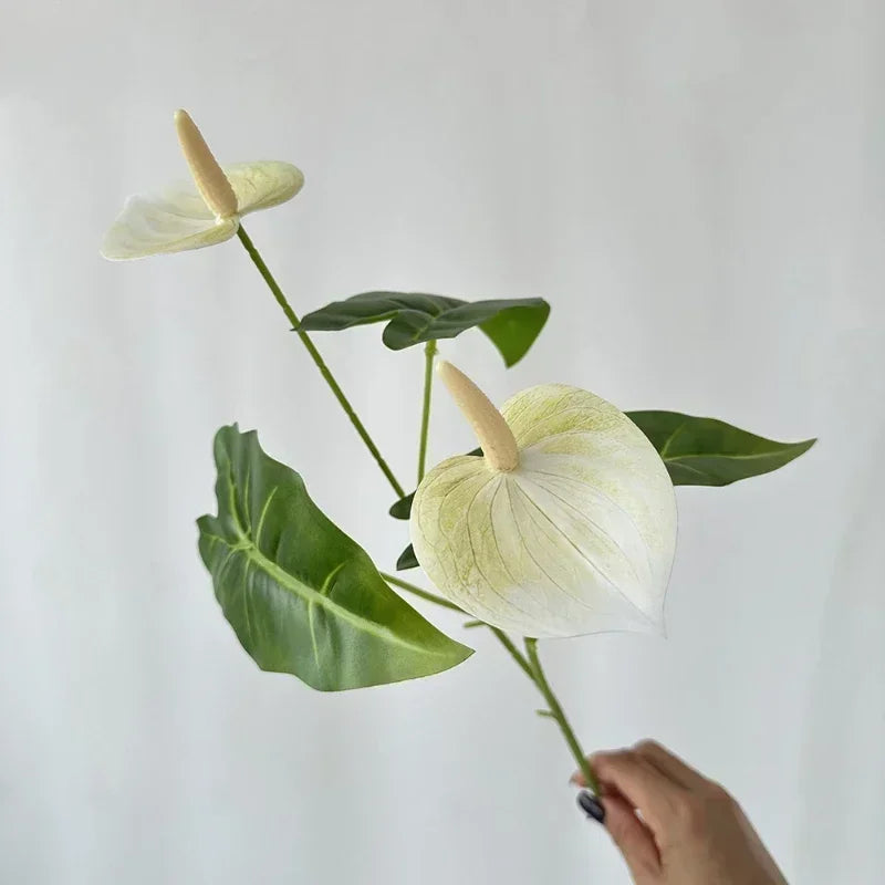 fleurs artificielles anthurium pour décoration de fête et vacances - vue 16 sur 16