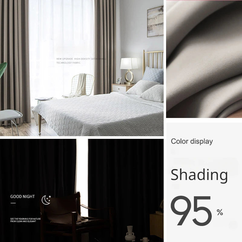 Rideau moderne occultation élevée pour salon chambre