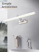lampe à poser led en acier inoxydable design moderne et minimaliste