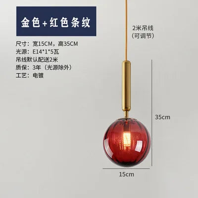 Moderne Pendelleuchte aus Glas für elegante Innendekoration - vue 16 sur 24