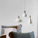 Para Sala De Jantar noir blanc suspension lumières Lustres Lampe pour chambre Lampe Chevet Lampe à main Salon Plafond Lustres