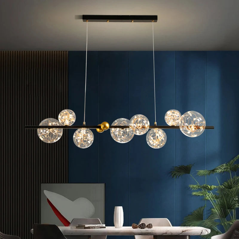 Nordische LED-Pendelleuchte aus Glas für die Innendekoration