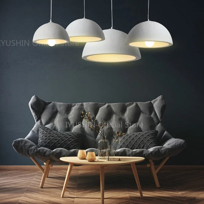 lustre nordique wabi sabi pour décoration intérieure et éclairage suspendu - vue 7 sur 11