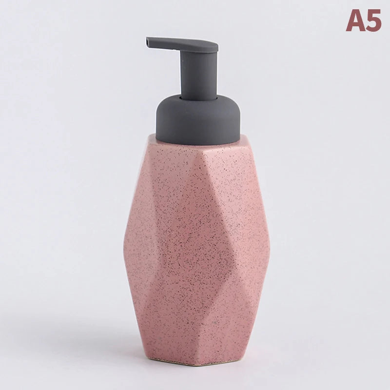 bouteille céramique distributeur savon liquide et gel douche - vue 15 sur 18