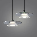 suspension led en verre et cuivre design moderne avec cordon réglable