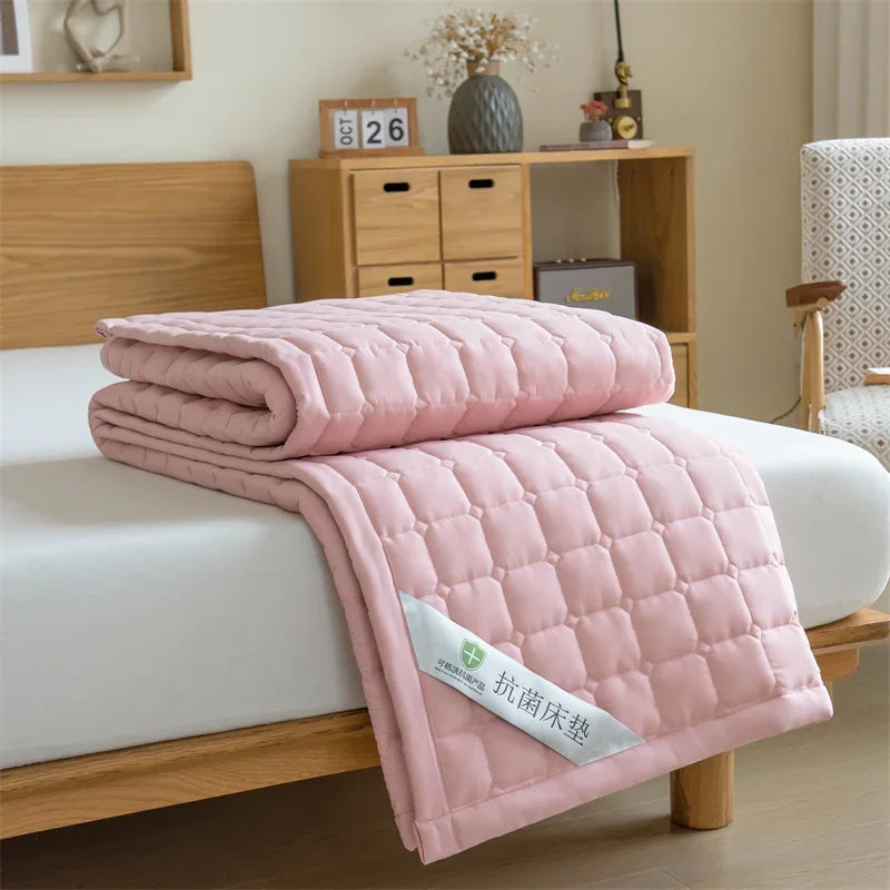 Cooling Mattress Topper for Summer,Foldable Bed Mat Cool Sleeping Mattress,Soft Breathable Roll Up Bed for Single Double Bed - vue 11 sur 13