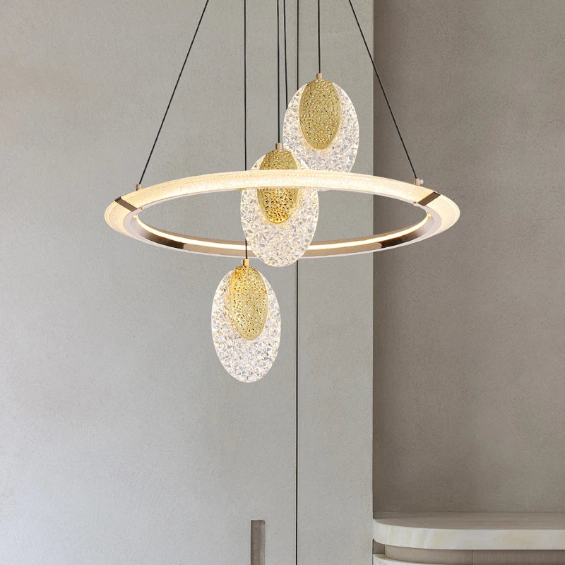 lustre en cristal lumineux moderne pour décoration intérieure élégante - vue 5 sur 10