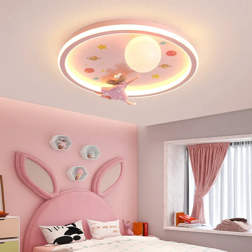 SANDYHA moderne espace planète plafonnier lampe de dessin animé chambre d'enfants Lampa Sufitowa Techo Plafonnier lampara Colgantes Para