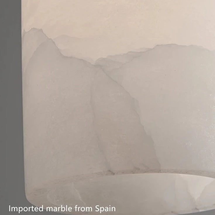 Lustre en laiton et marbre importé