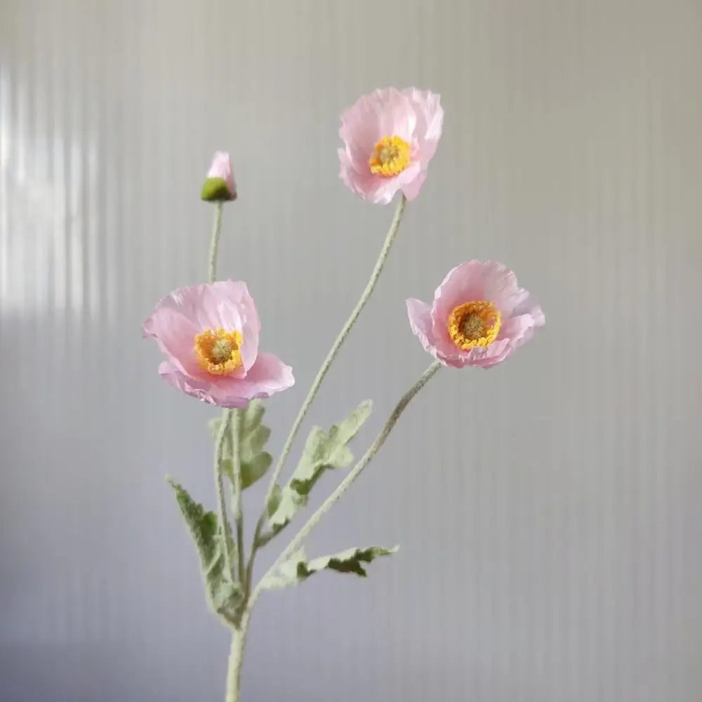 bouquet de fleurs artificielles pavot pour décoration maison jardin fête - vue 16 sur 26