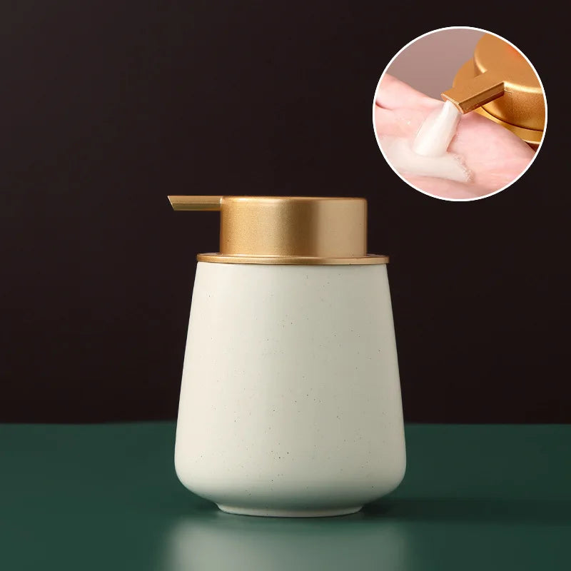 distributeur de savon portable en céramique 400 ml pour soins personnels - vue 19 sur 30