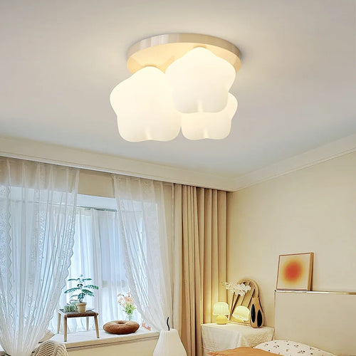 lustre romantique étoile colorée pour éclairage enfant - vue 5 sur 9