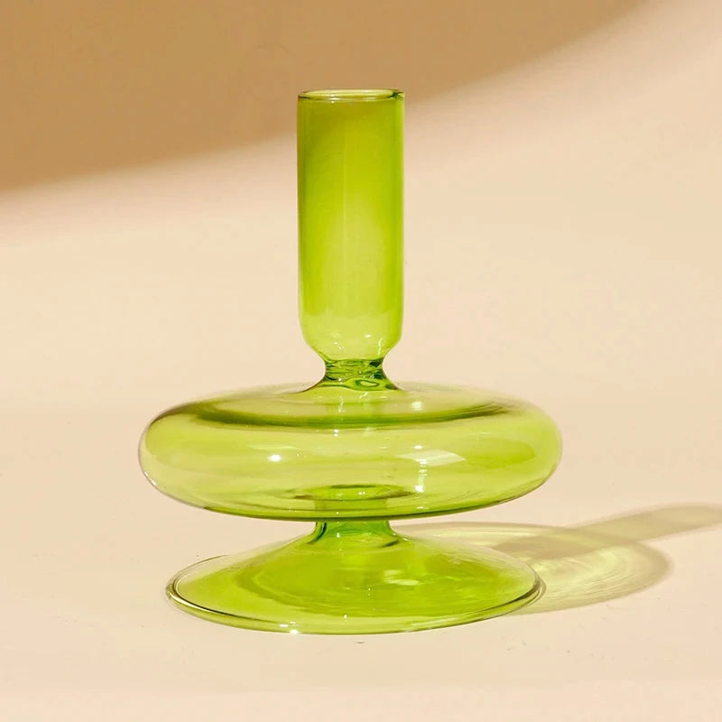 bougeoir en verre européen pour décoration et mariage - vue 18 sur 30