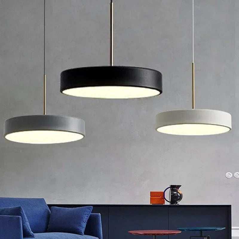suspension led multicolore design pour éclairage intérieur moderne - vue 2 sur 10