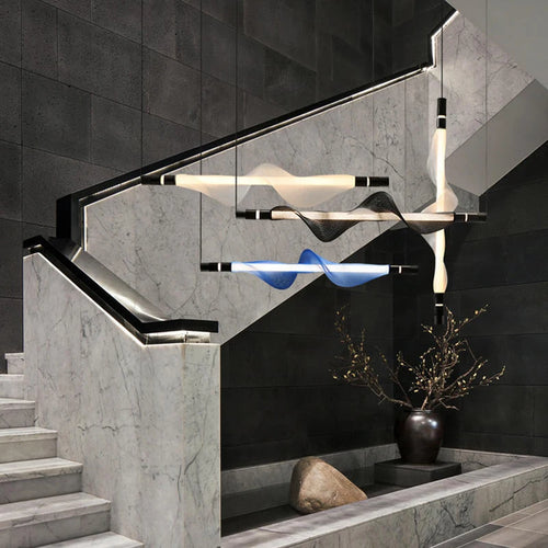 Kronleuchter Design LED Postmodern Acryl Trend 2024 Pendelleuchte - vue 10 sur 18