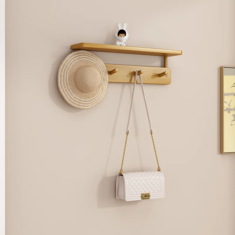 portemanteaux en bambou double couche pour rangement créatif - vue 3 sur 10