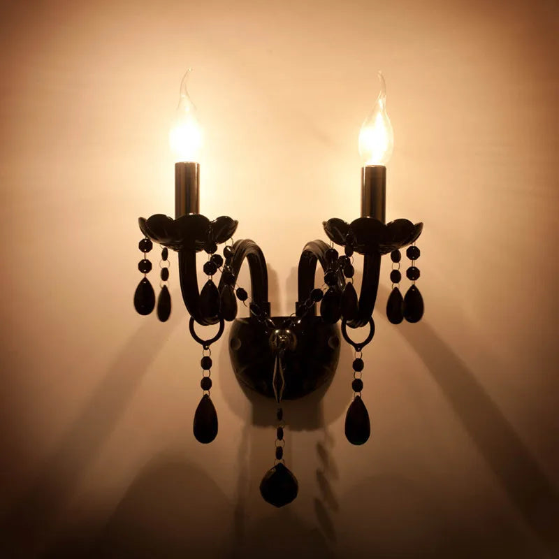 applique murale antique en cristal pour intérieur design élégant - vue 4 sur 10